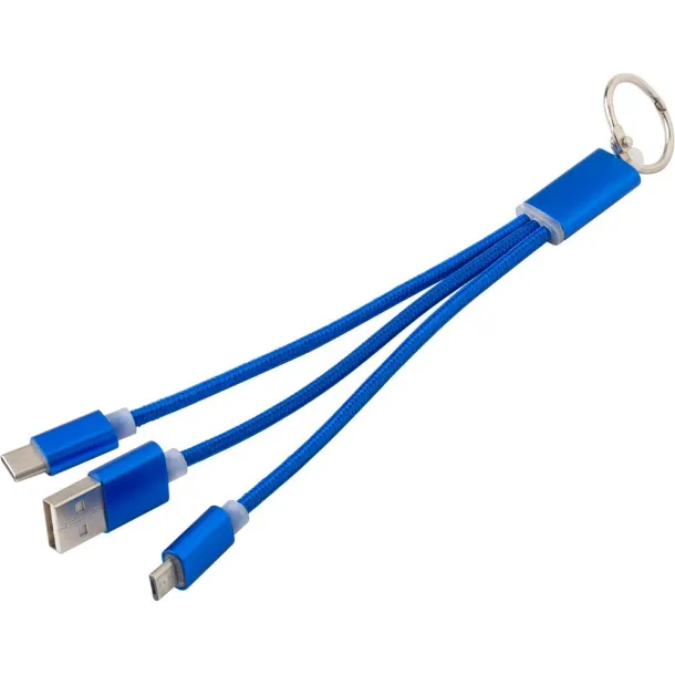  Charging cable, keyring navy blue