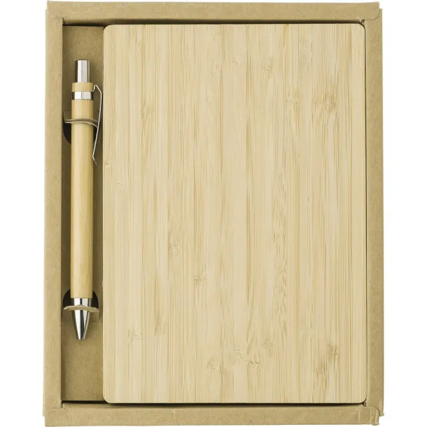  Notes od bambusa cca B6 s kemijskom olovkom brown