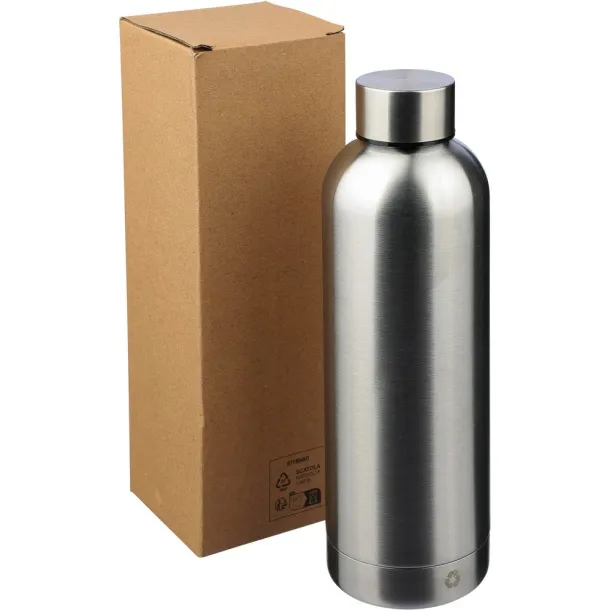  Thermo bottle 500 ml made from recycled stainless steel silver