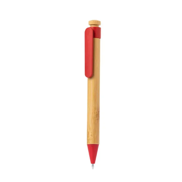  Bamboo ball pen Crvena