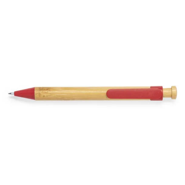  Bamboo ball pen Crvena