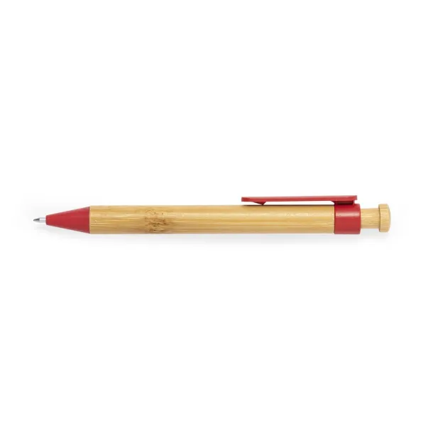  Bamboo ball pen Crvena