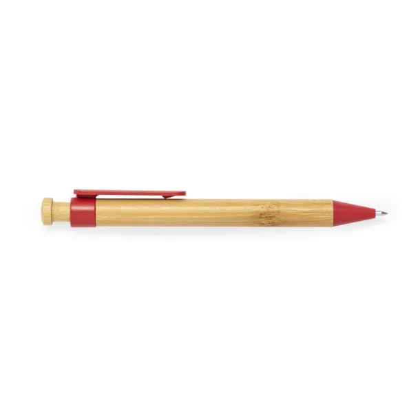  Bamboo ball pen Crvena