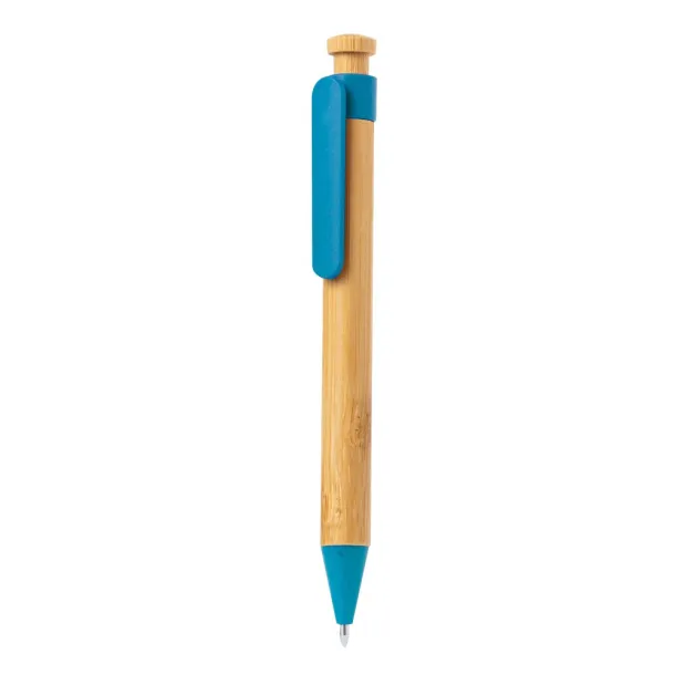  Bamboo ball pen Plava