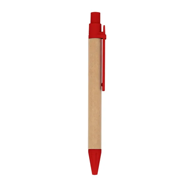  Notebook approx. B7 "smiling face" with ball pen Crvena