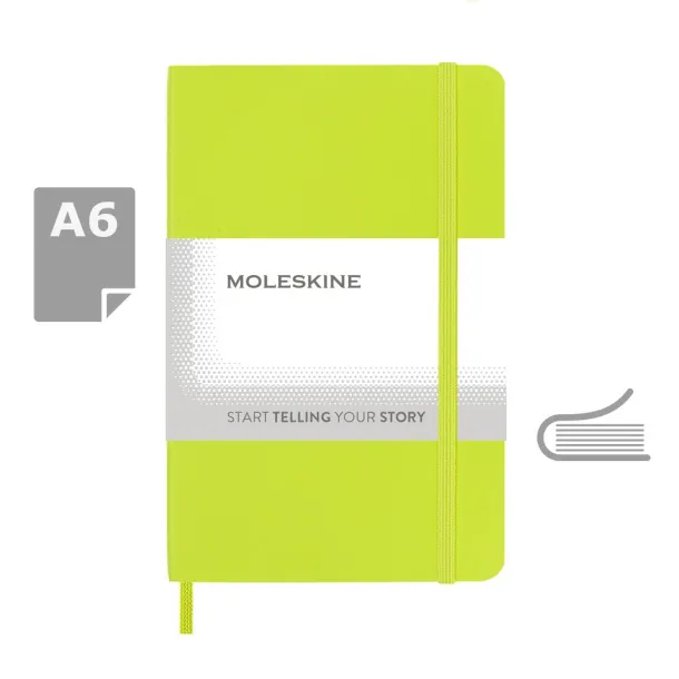  MOLESKINE notes, cca A6 Limeta