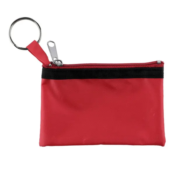  Key wallet, coin purse, keyring Crvena