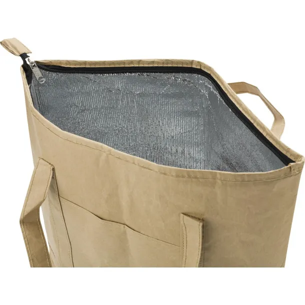  Laminated paper cooler bag brown