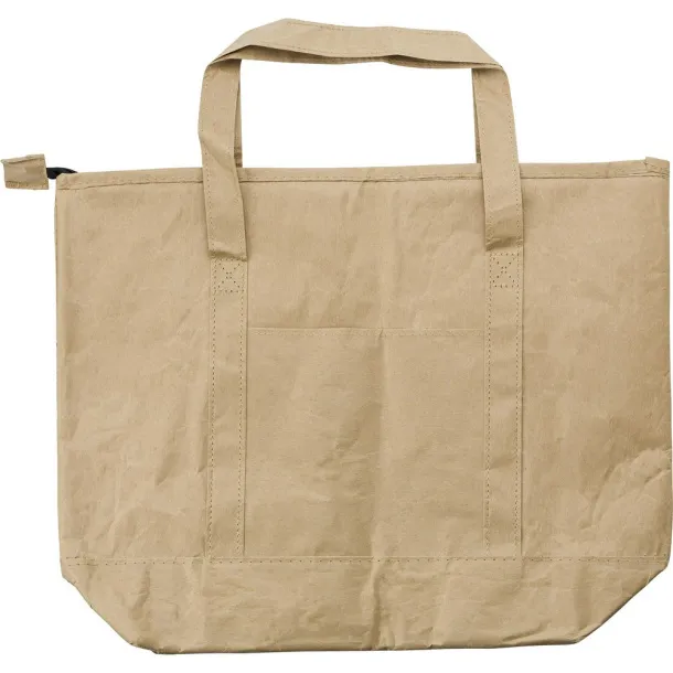  Laminated paper cooler bag brown