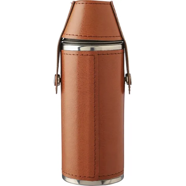  Hip flask 230 ml brown