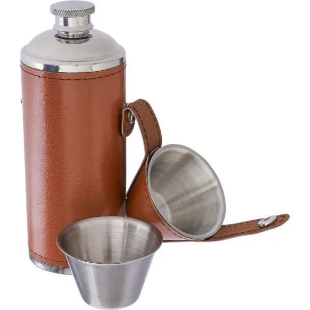  Hip flask 230 ml brown