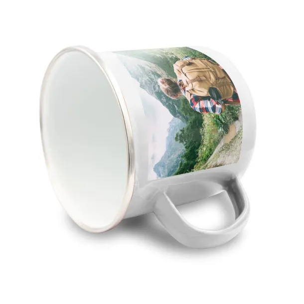  Emajlirana šalica, 360 ml Bijela