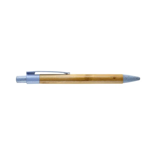  Bamboo ball pen Plava