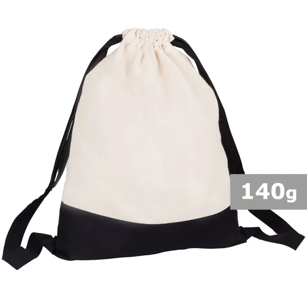  Pamučna duffle torba Crna