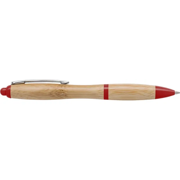  Bamboo ball pen Crvena