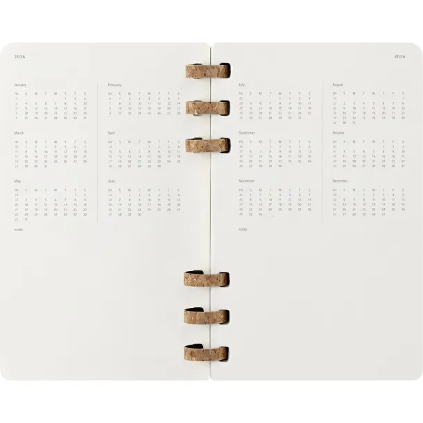  MOLESKINE planer sa spiralnim uvezom, cca A5 Crna