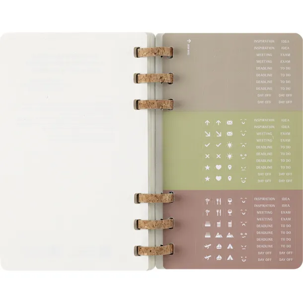  MOLESKINE planer sa spiralnim uvezom, cca A5 Crna