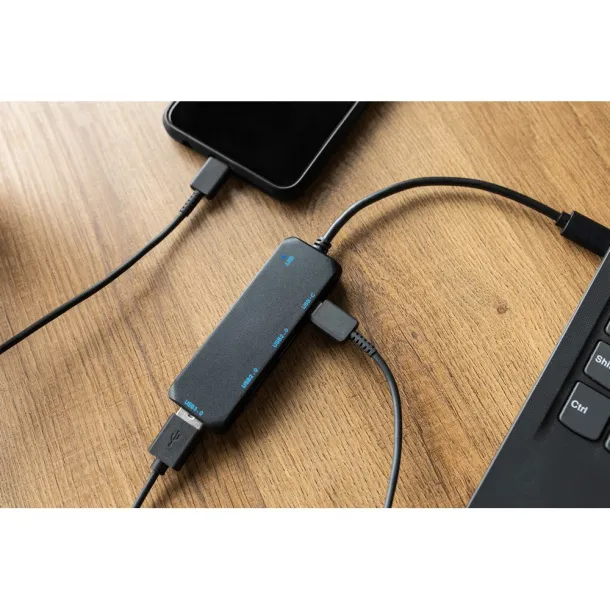 Gerard RABS USB and USB type C hub Crna