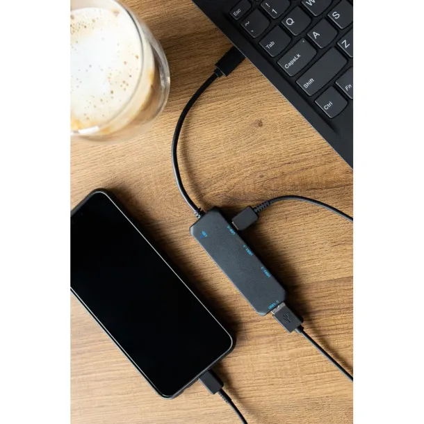 Gerard RABS USB and USB type C hub Crna