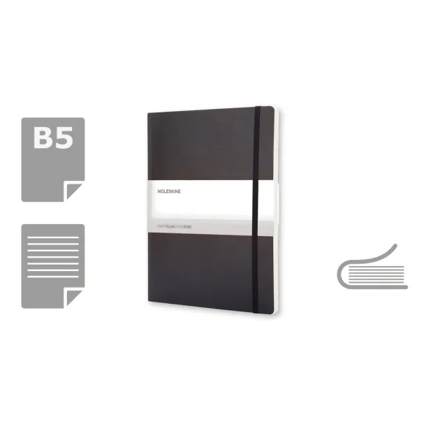  MOLESKINE Notebook approx. A4 Crna