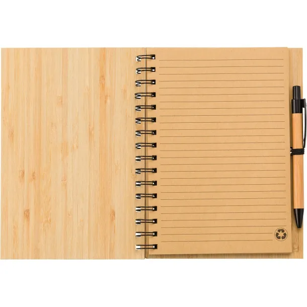  Notes od bambusa s kemijskom olovkom, A5 wood