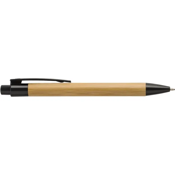  Bamboo notebook A5, ball pen wood