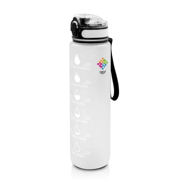 Bennie motivacijska boca, 1000 ml Bijela