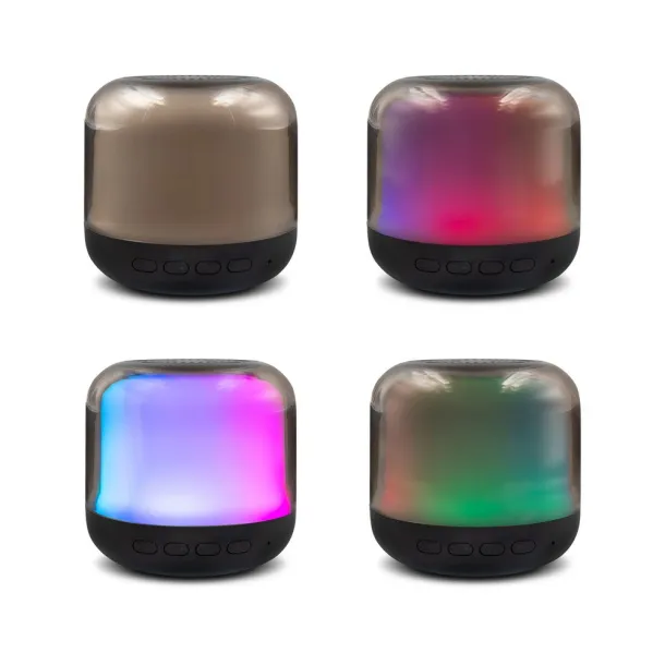 Seamus 5W bežični zvučnik s RGB svjetlom Crna