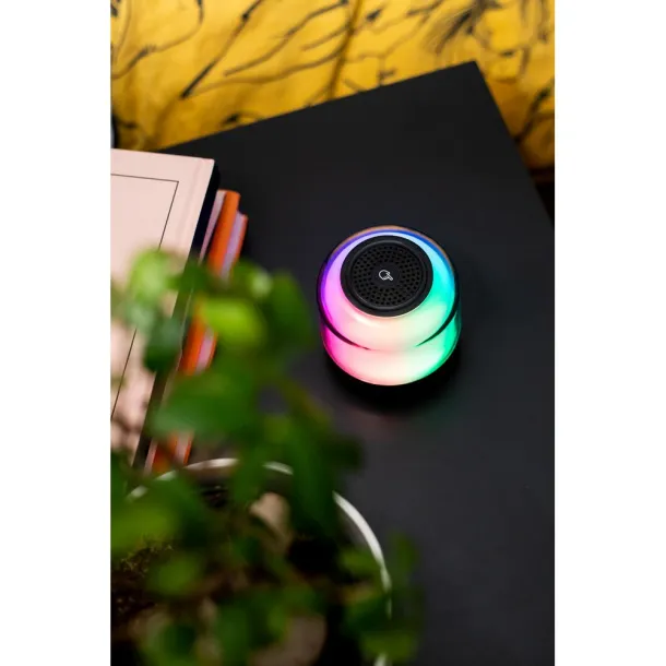 Seamus 5W bežični zvučnik s RGB svjetlom Crna