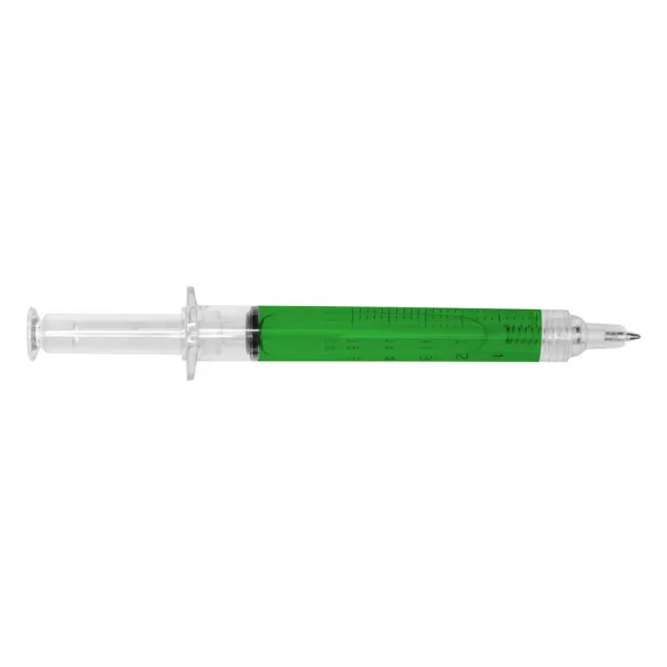  Ball pen "syringe" light green