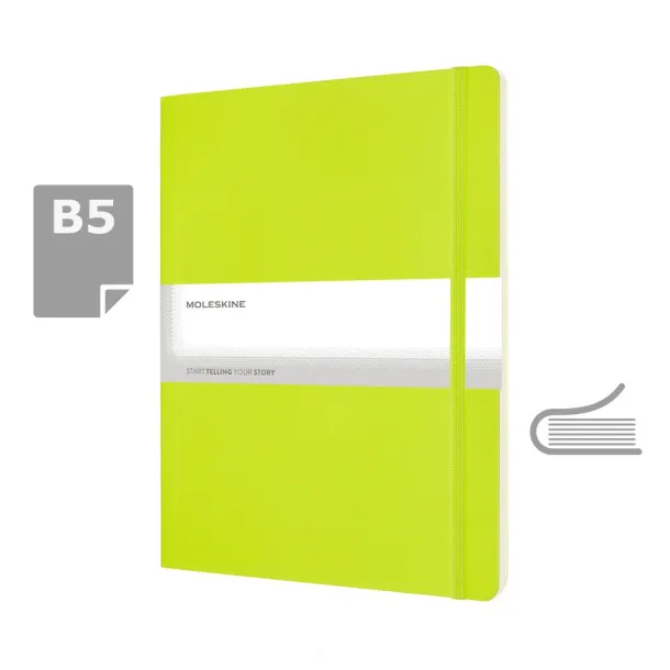  MOLESKINE notes, cca B5 Limeta