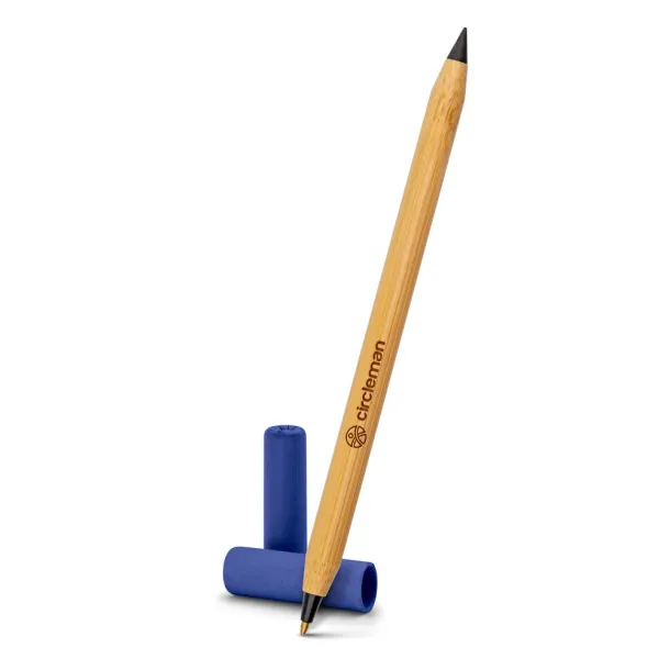 Mikayla Bamboo ball pen 2 in 1, "infinity" pencil Plava