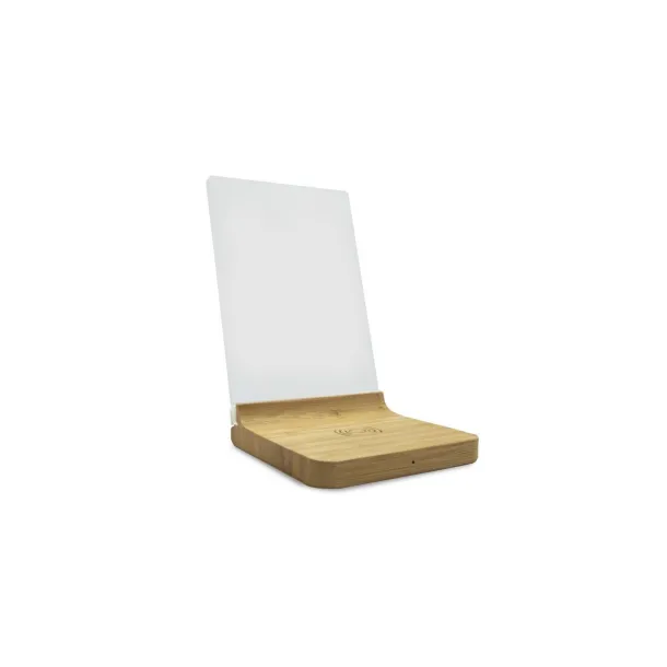  Bamboo wireless charger 10W, photo frame Neutral