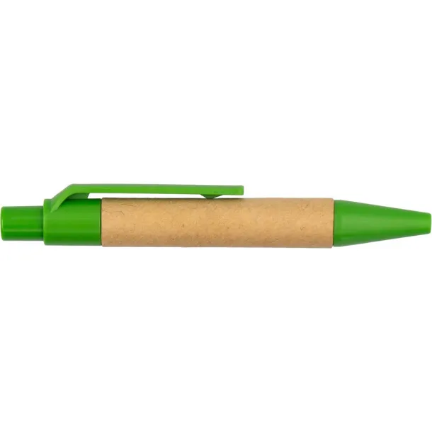  Memo holder, notebook approx. A6, sticky notes and ball pen light green