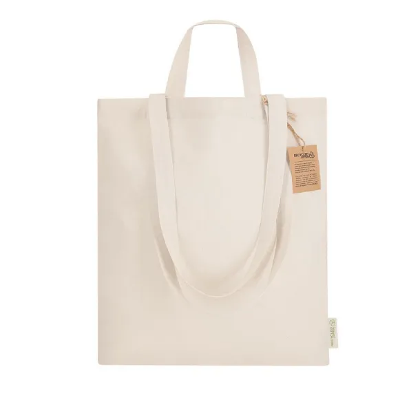  Torba za kupovinu od recikliranog pamuka - 140 g/m² beige