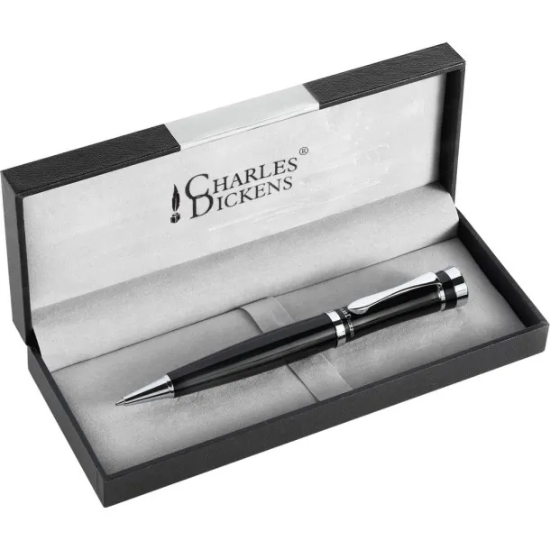 Charles Dickens® kemijska olovka u kutijici Crna