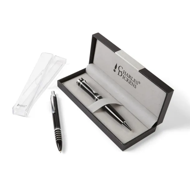 Charles Dickens® ball pen in case Crna