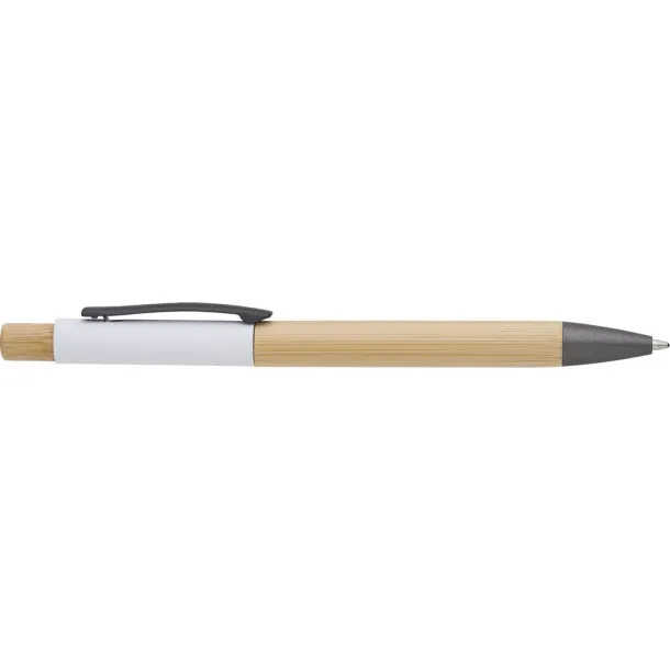  Bamboo ball pen Bijela