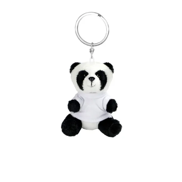 Bea Privjesak za ključeve s plišanom pandom Crna Bijela