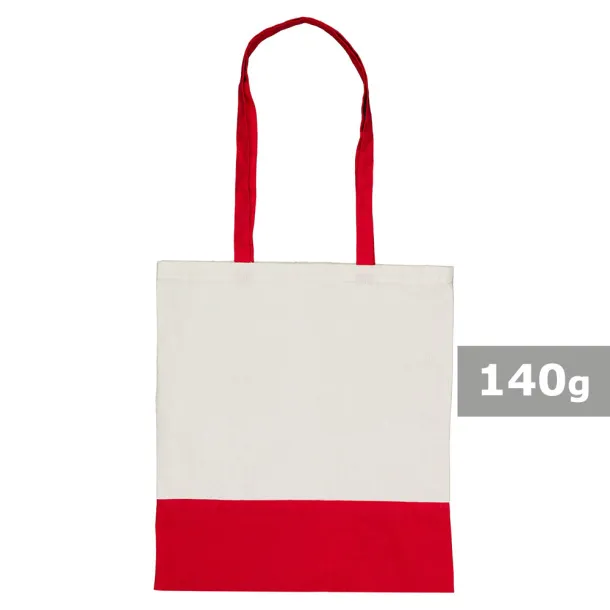  Pamučna torba za kupovinu, 140 g/m2 Crvena