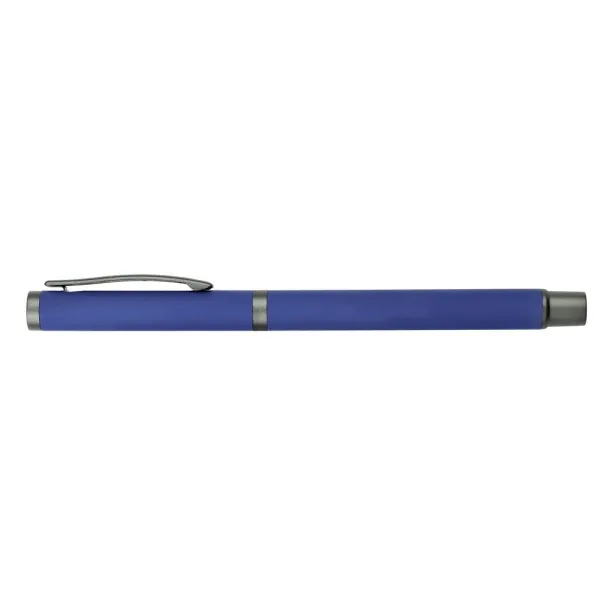  Writing set, ball pen and roller ball pen navy blue