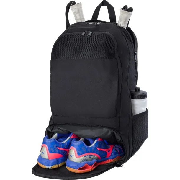  RPET sportski ruksak za 15" laptop i rekete Crna