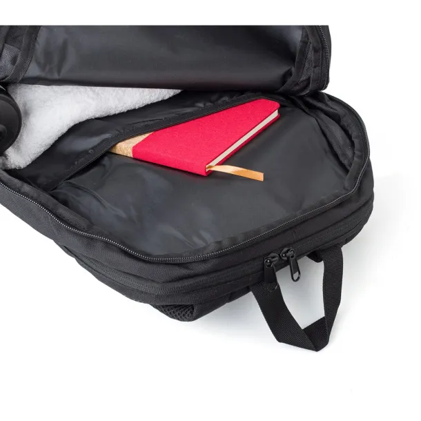  RPET sportski ruksak za 15" laptop i rekete Crna
