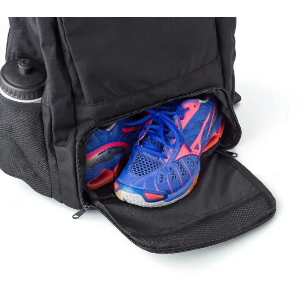  RPET sportski ruksak za 15" laptop i rekete Crna