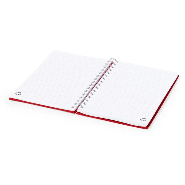  RPET notebook A5 Crvena