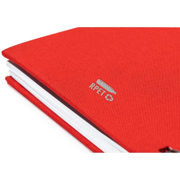  RPET notebook A5 Crvena