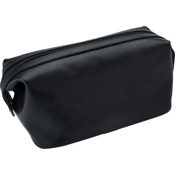  Leather cosmetic bag Crna