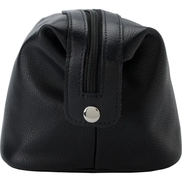  Leather cosmetic bag Crna
