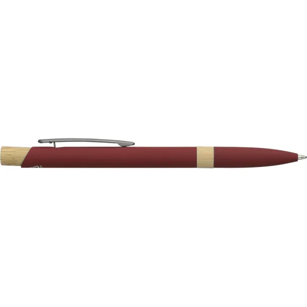  Recycled aluminium ball pen burgundy
