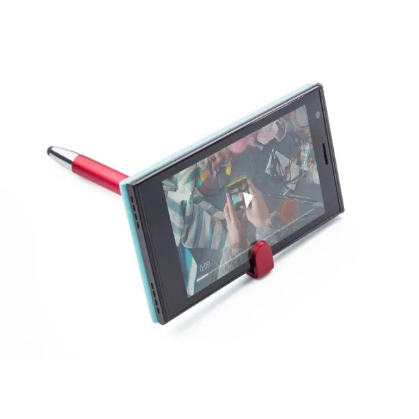  Ball pen, touch pen, phone stand Crvena